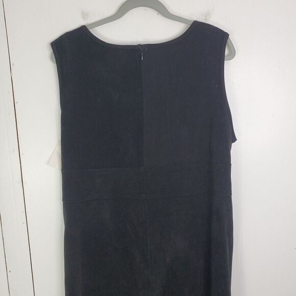 Vintage 90s Maxi Dress Womens 18 Sleeveless Split Hem Boho Hippie Phoebe Grunge - Picture 10 of 11